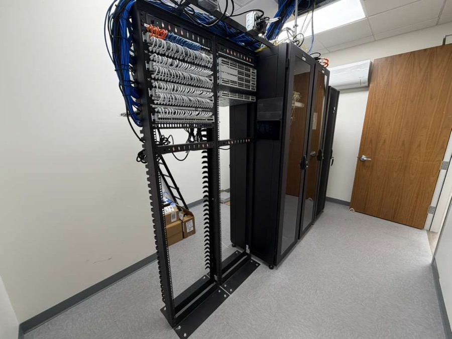 Innovati network infrastructure rack installation